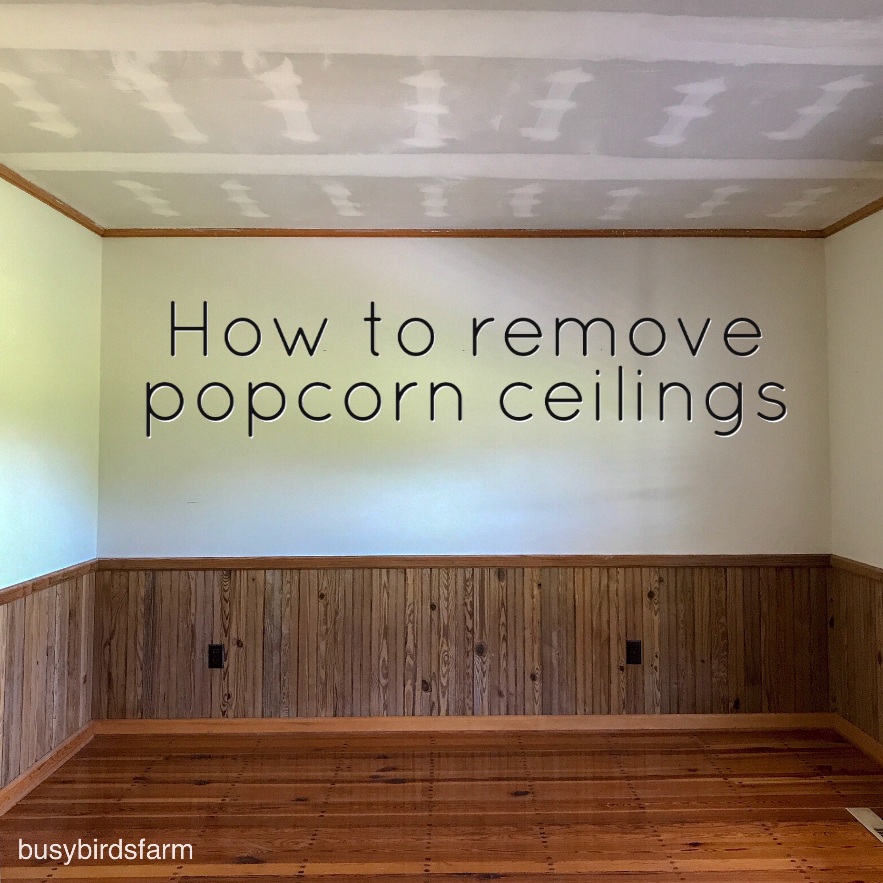 Popcorn Ceiling Removal