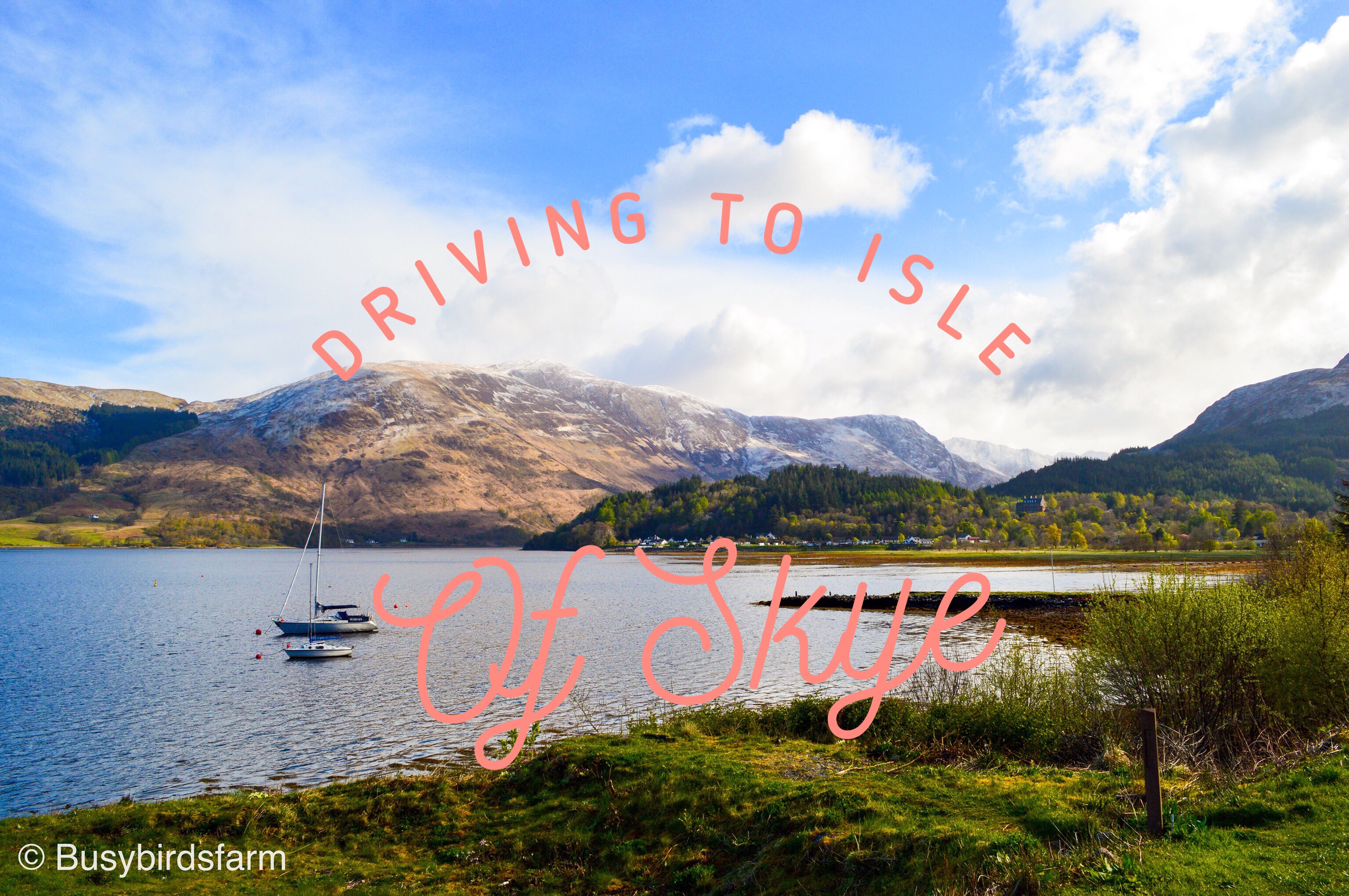 Driving to Isle of Skye